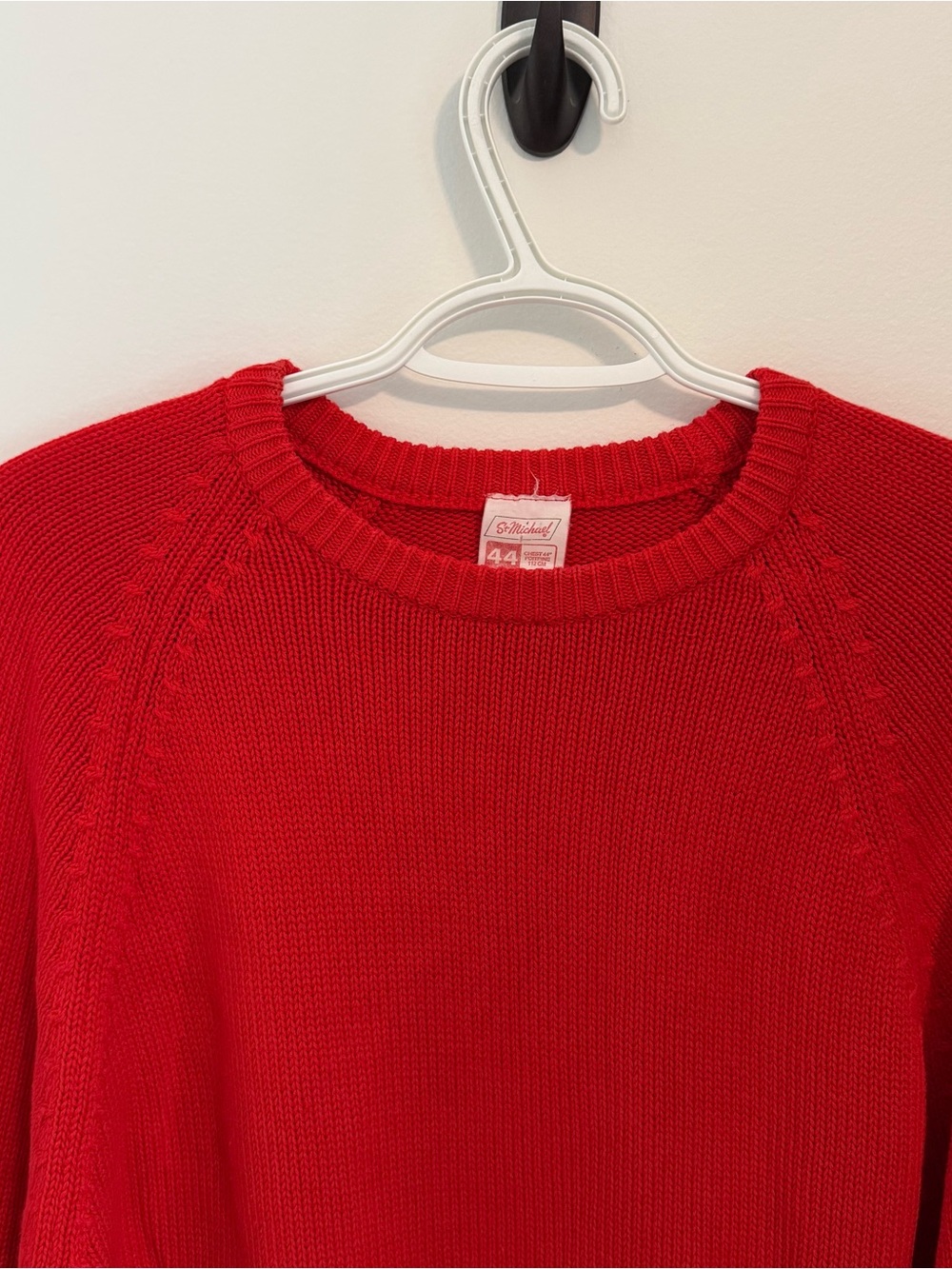 Classic Red Crewneck Sweater by St. Michael